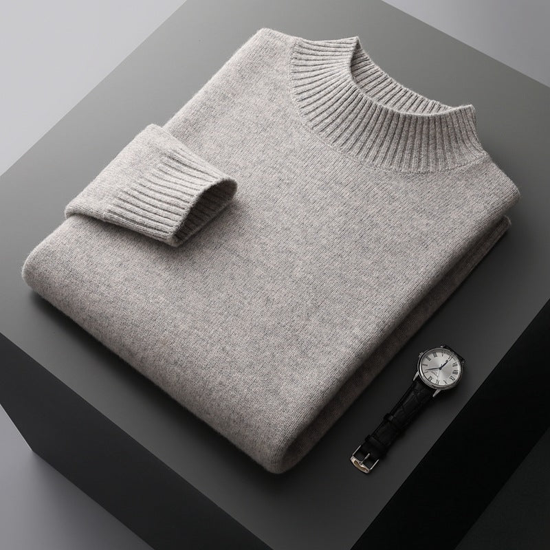 Essential Ribbed Mock Neck Sweater