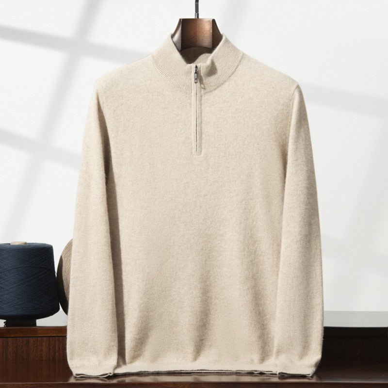 Refined Half-Zip Knit Pullover