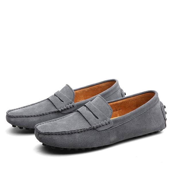Suede Driver Loafers