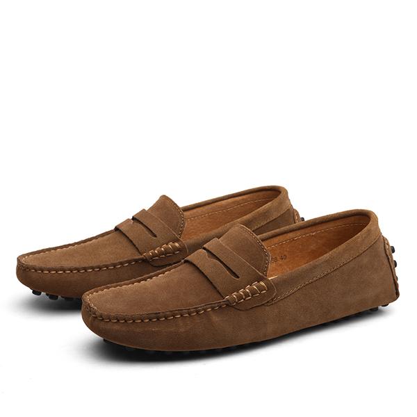 Suede Driver Loafers