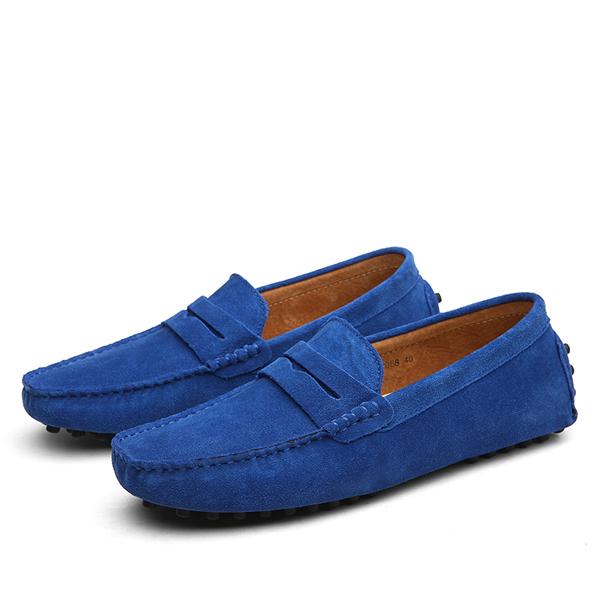 Suede Driver Loafers