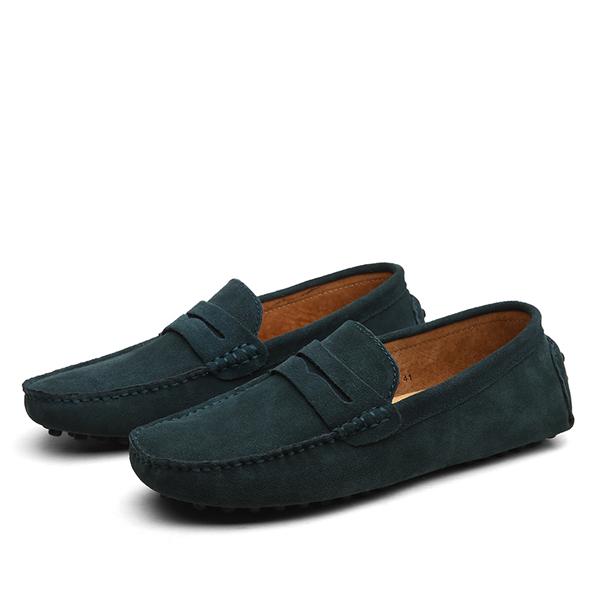 Suede Driver Loafers