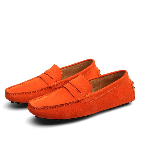 Suede Driver Loafers