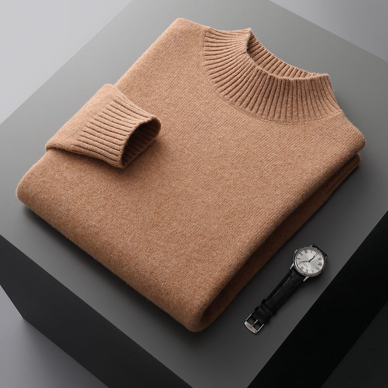 Essential Ribbed Mock Neck Sweater