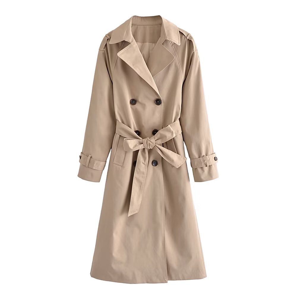 Classic Double-Breasted Trench Coat