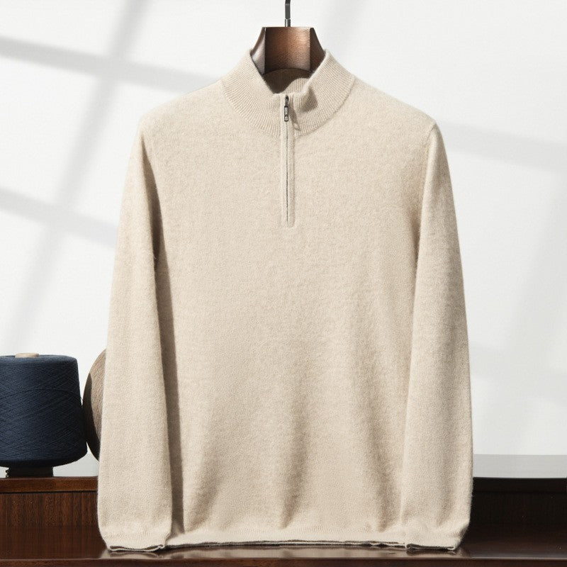 Refined Half-Zip Knit Pullover