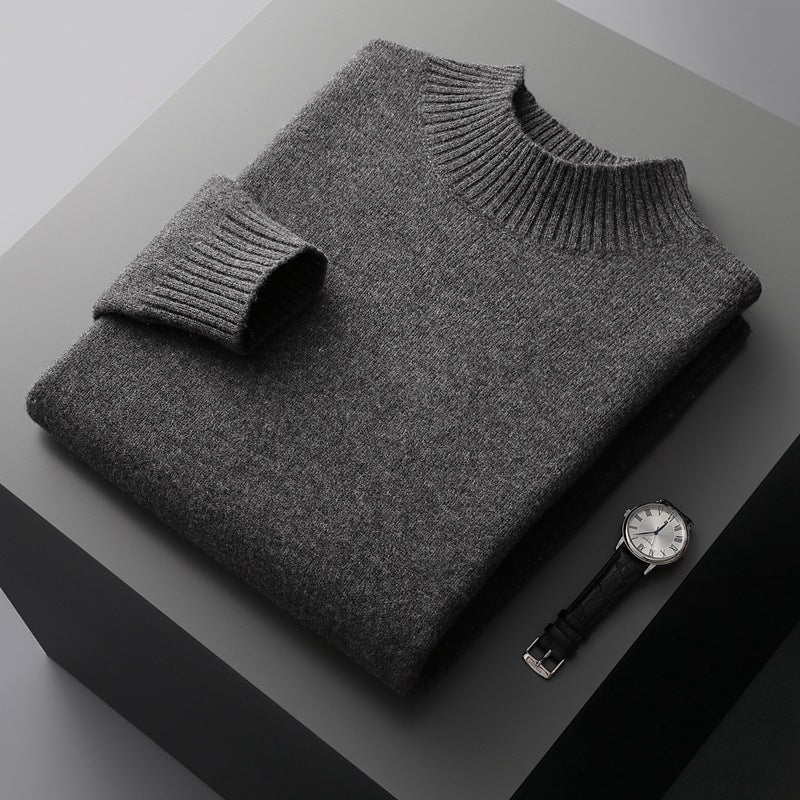 Essential Ribbed Mock Neck Sweater