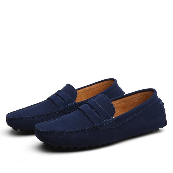 Suede Driver Loafers