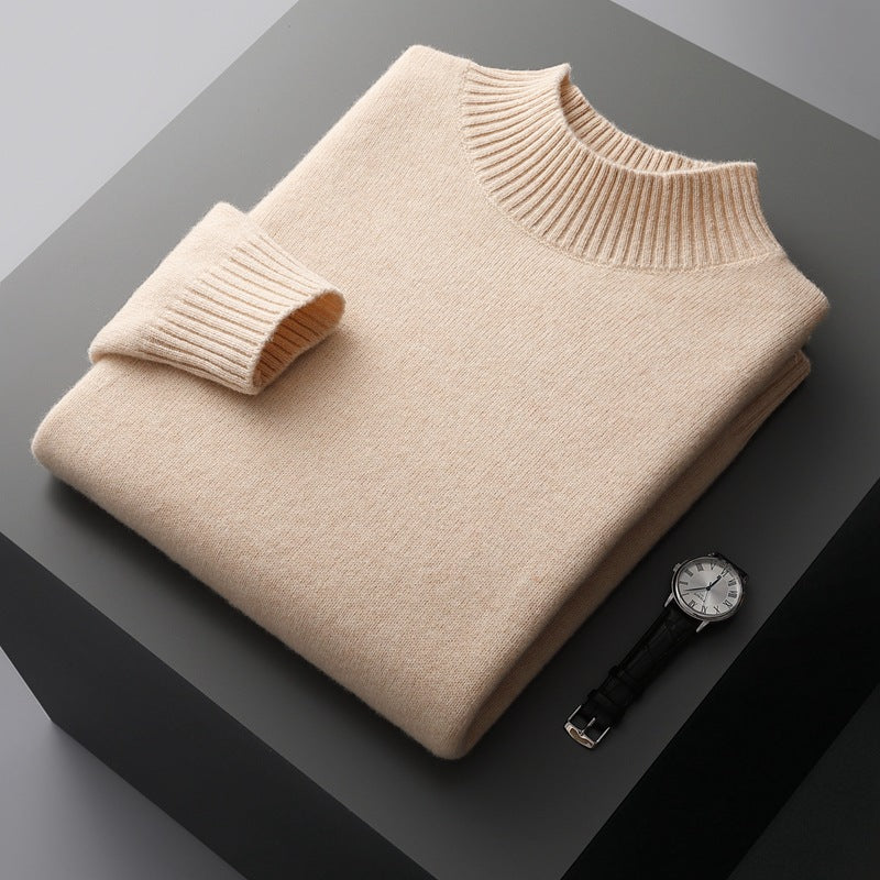 Essential Ribbed Mock Neck Sweater
