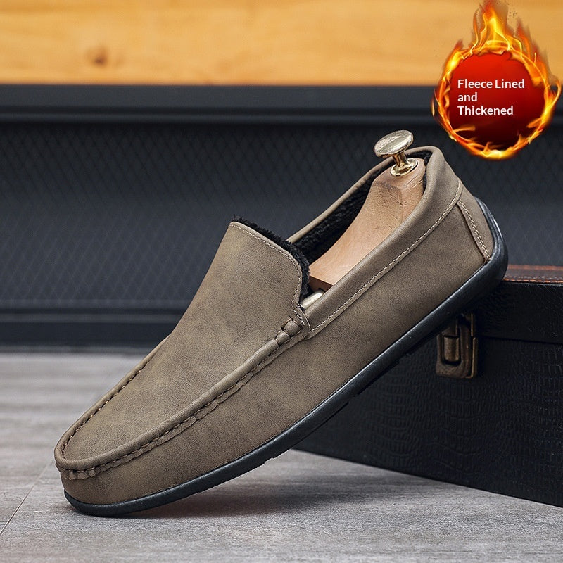 Premium Suede Loafers - Black Soles