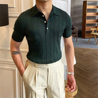 Cannes Ribbed Cotton Polo