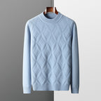 Diamond Knit Crewneck Sweater