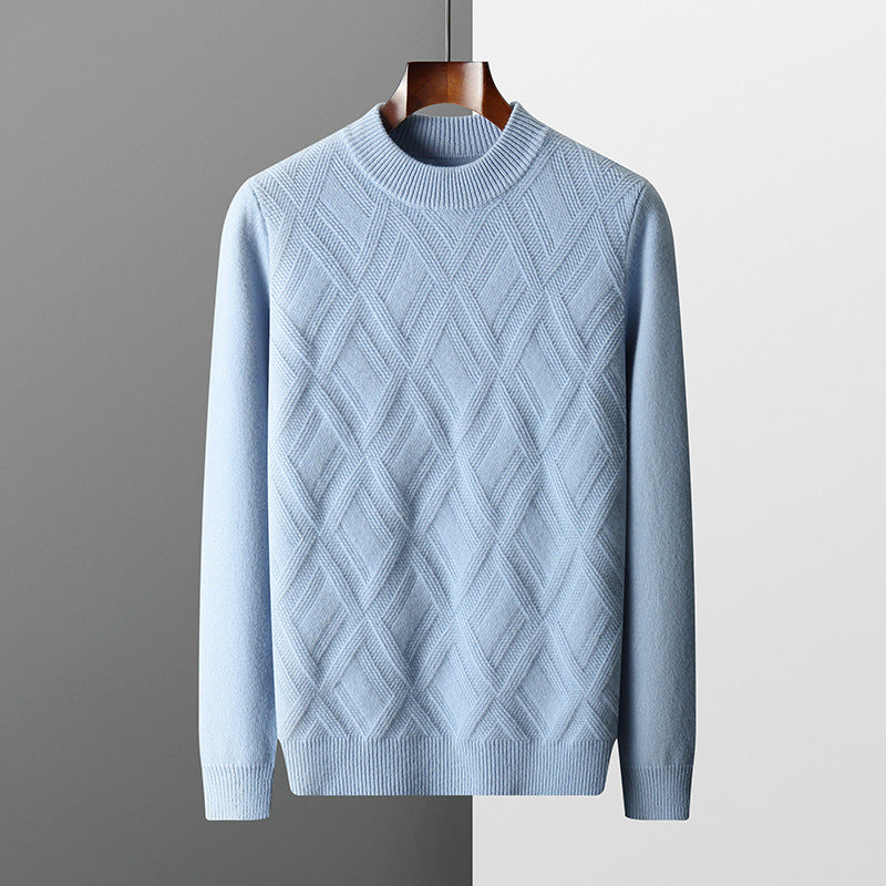 Diamond Knit Crewneck Sweater