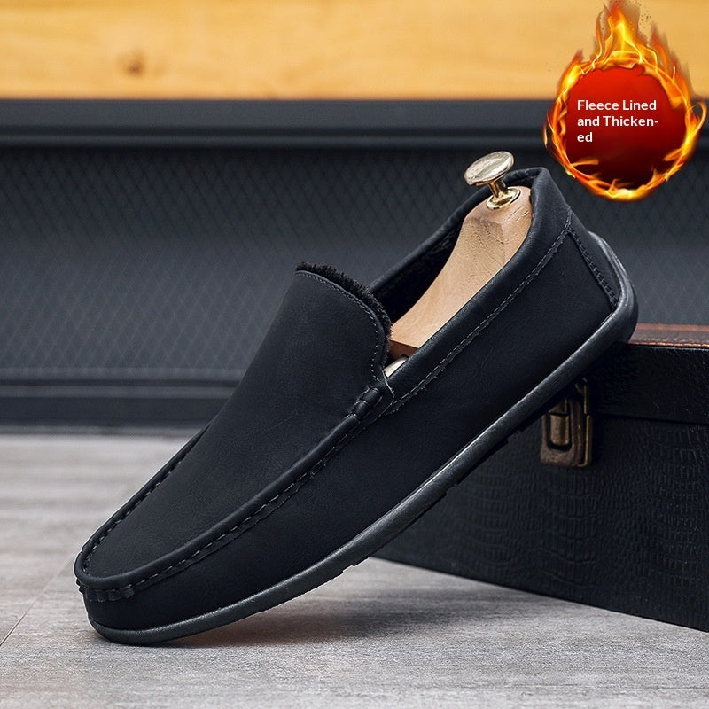 Premium Suede Loafers - Black Soles