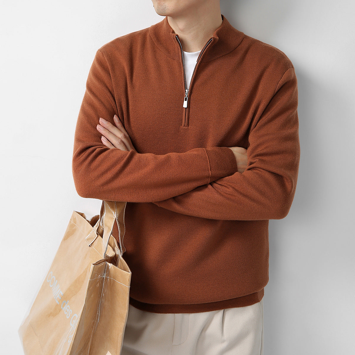 100% Merino Wool Zip Up