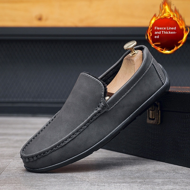 Premium Suede Loafers - Black Soles
