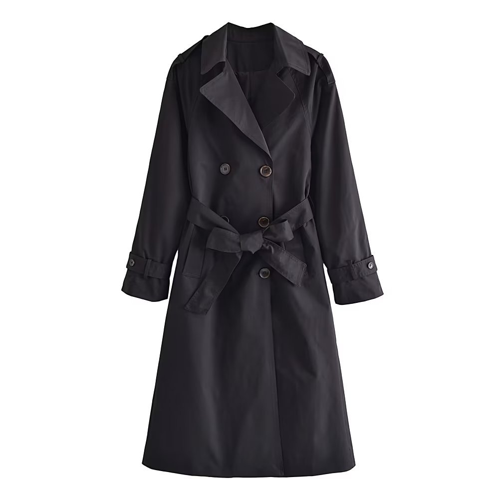 Classic Double-Breasted Trench Coat