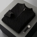 100% Cashmere Woven Half Zip