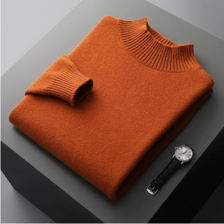 Essential Ribbed Mock Neck Sweater