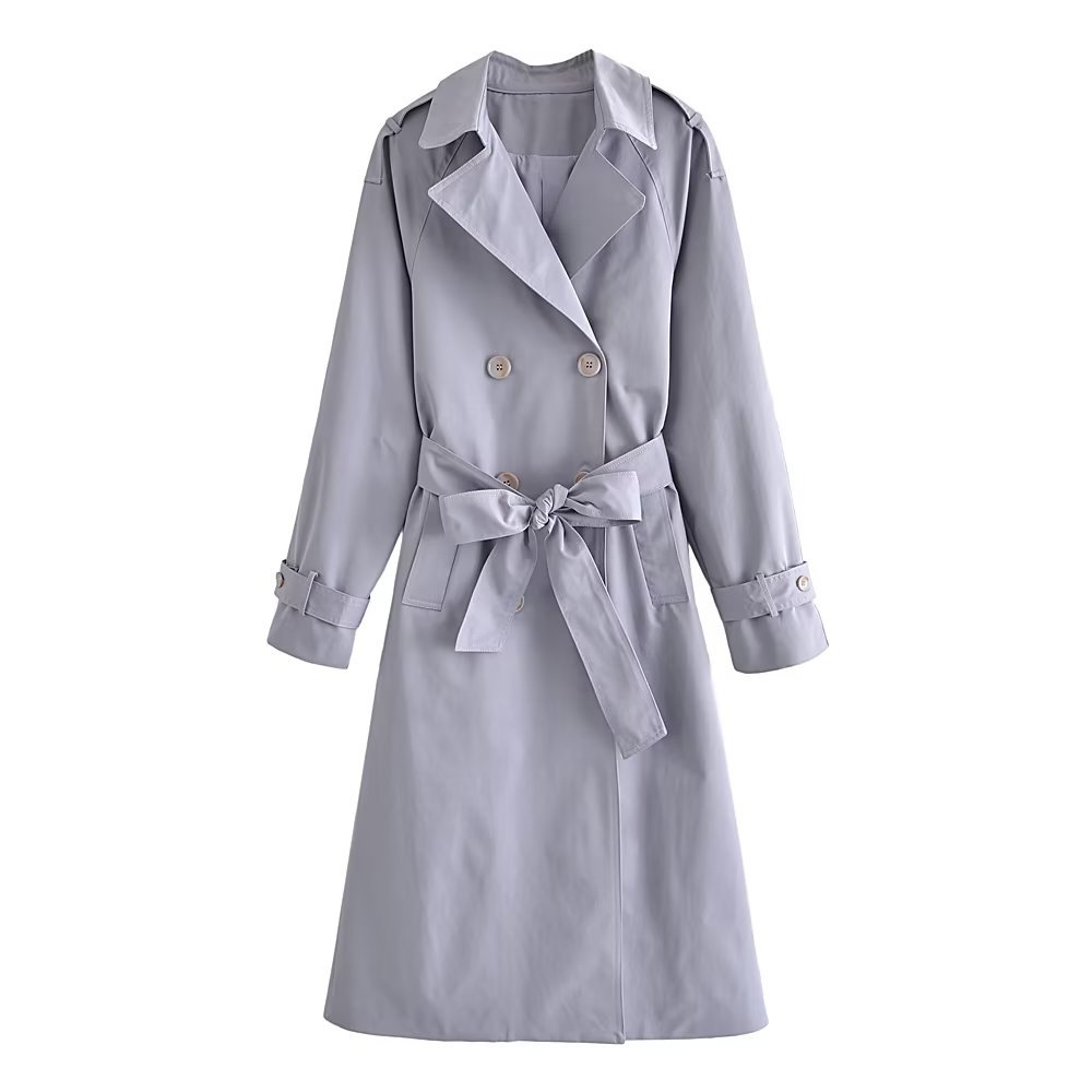 Classic Double-Breasted Trench Coat