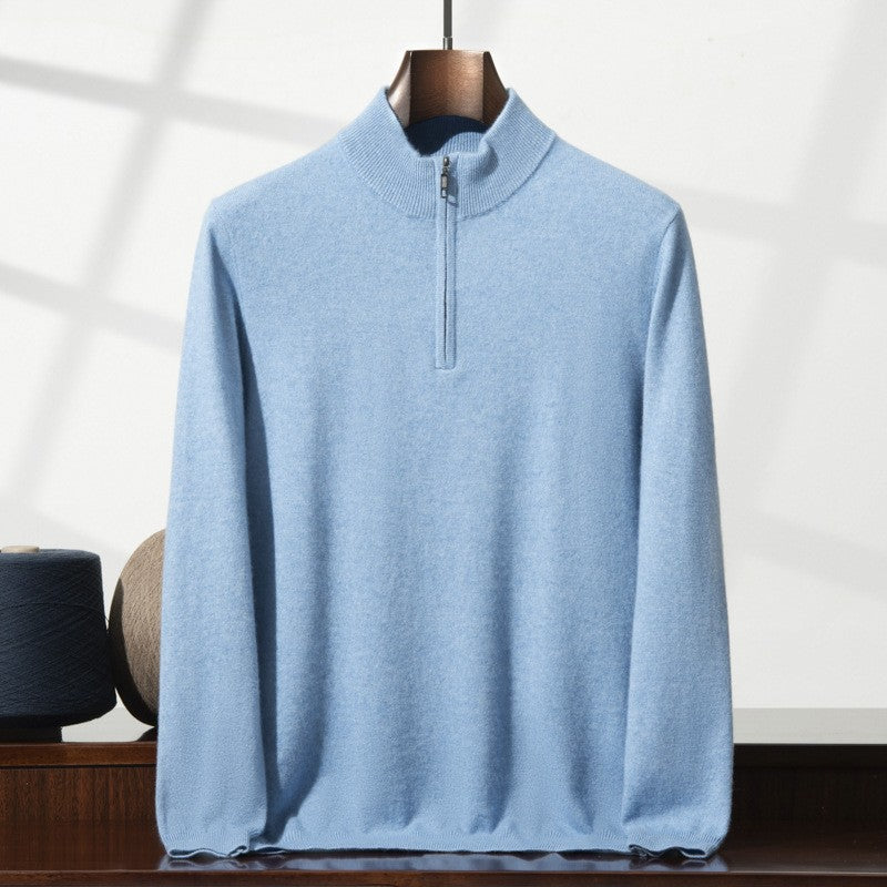 Refined Half-Zip Knit Pullover