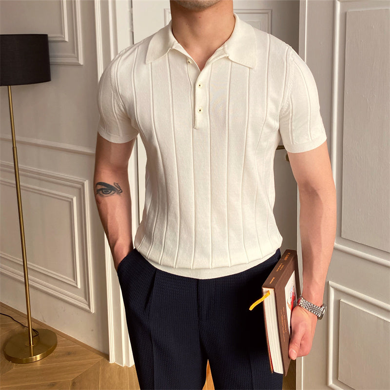 Cannes Ribbed Cotton Polo