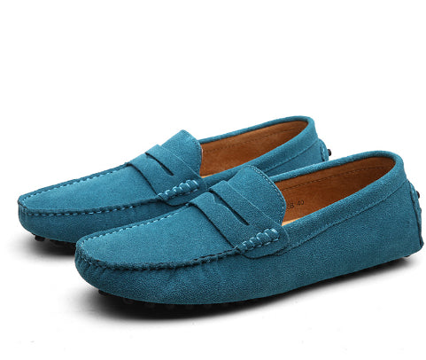 Suede Driver Loafers